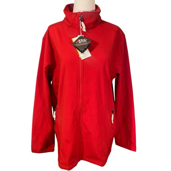 Core 365 Jacket Men’s Small Red Waterproof Soft Shell Fleece Lined Lightweight - Picture 1 of 12